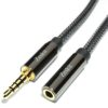 Zeskit AU111 6 Feet Premium Audio Extension Cable, Nylon Braided, 3.5mm TRRS 4 Poles Jack (Male to Female) - $64.95