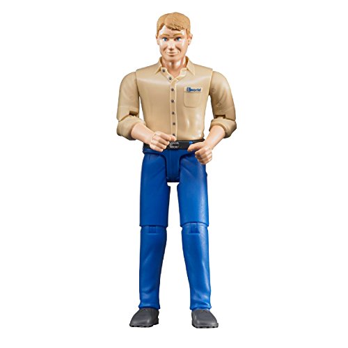 Bruder Man with Light Skin/Blue Jeans Toy Figure - $17.95