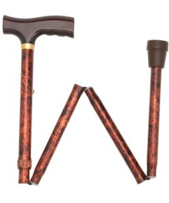 Duro-Med Designer Folding Walking Cane, Adjustable Walking Cane, Copper Swirl - $23.95