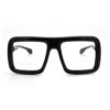 Thick Square Glasses Clear Lens Eyeglasses Frame Super Oversized Fashion Matte Black - $14.95