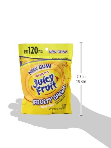 JUICY FRUIT Gum Fruity Chews Sugarfree Chewing Gum, 120 Pieces - $16.95