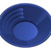 SE GP1011BL8 8" Blue Plastic Gold Mining Pan with Two Types of Riffles 8" - $12.95