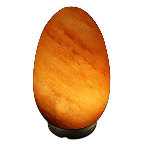 Crystal Allies Gallery: CA SLS-EGG-S Natural Himalayan Egg Salt Lamp w/ Dimmable Switch, 6ft UL-Listed Cord and 15-Watt Light Bulb - $23.95