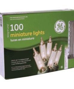 GE String A Long 100 Count Indoor/Outdoor Mini Clear White Holiday Lights Set on Green Wire (2 Pack) 2 Pack - $16.95