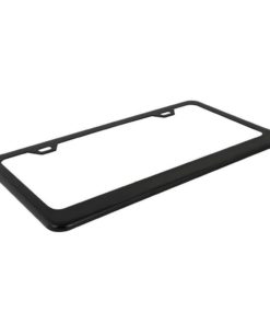 Roberly Matte Aluminum License Plate Frame with Black Screw Caps, 2Pcs 2 Holes Black Licenses Plates Frames, Car Licenses Plate Covers Holders for US Vehicles - $14.95