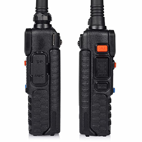 BaoFeng 2 Pack Uv-5Rtp Tri-Power 8/4/1W Two-Way Radio Transceiver (Uv-5R Upgraded Version with Tri-Power), Dual Band 136-174/400-520MHz True 8W High Power + 1 Programming Cable + 2 Remote Speakers - $178.95