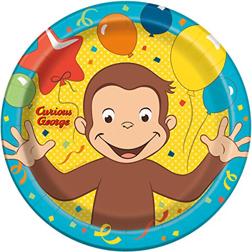 Curious George Birthday Party Supplies Set Large Plates & Napkins Tableware Kit for 16 - $25.95