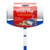 Lola Rola Sticky Mop, Picks Up Dirt, Dust, and Hair, Pet Hair Remover, Adhesive Roller, 9” Wide Roller Head, Includes 30 Large Adhesive Perforated Sheets, Must Have For Pet Owners - $8.95
