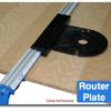 XRP 8-Inch by 9-Inch Router Plate, Black - $9.95