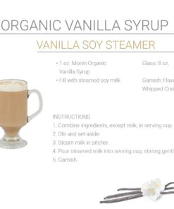 Monin - Organic Vanilla Syrup, Naturally Smooth Sweetness, Great for Coffee, Shakes, and Cocktails, Gluten-Free, Vegan, Non-GMO (750 ml) - $19.95