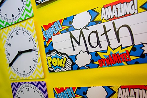 Teacher Created Resources Superhero Flat Name Plates (5588) - $12.95