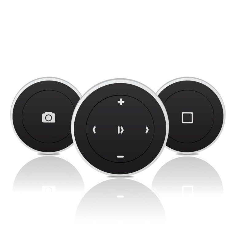 Satechi Bluetooth Button Series (Media Button) - Compatible with iPhone Xs Max/XS/XR/X, 8 Plus/8, 2018 iPad Pro, Microsoft Surface Go, Samsung Galaxy S9 Plus/S9/S8 and More Media Button - $35.95