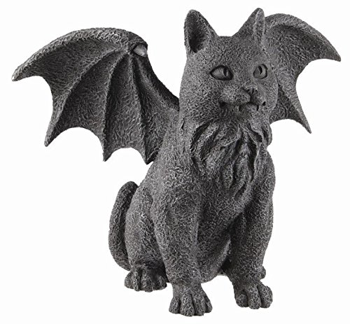 Winged Cat Gargoyle Statue Figurine Myth Fantasy - $23.95