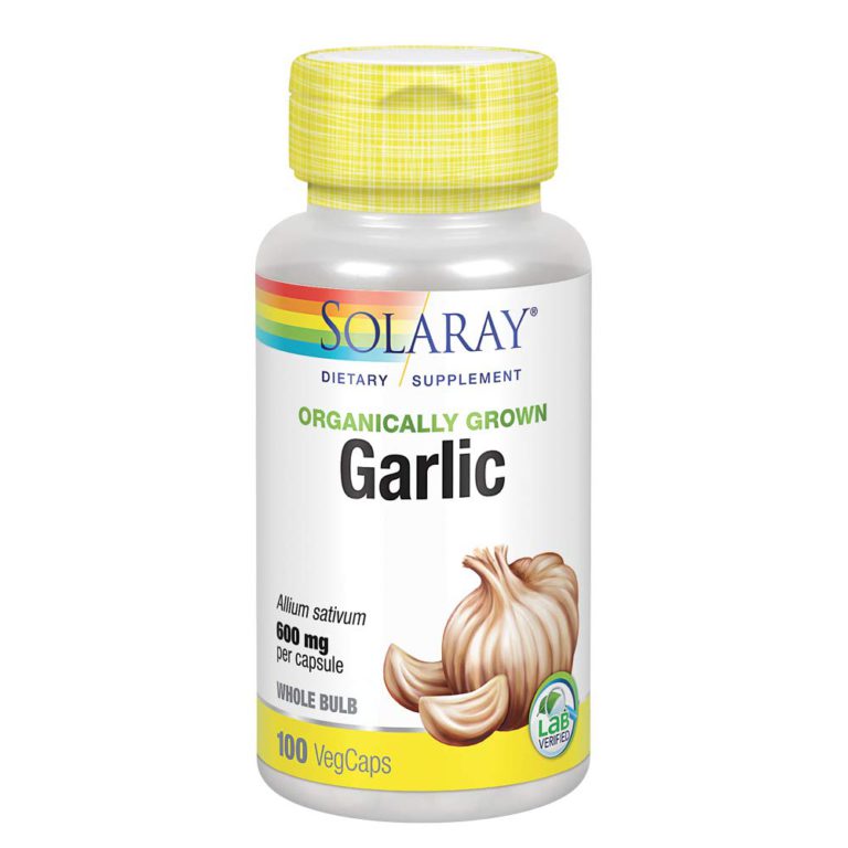 Solaray Organic Garlic Supplement, 600 mg, 100 Count - $14.95
