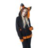Pawstar Color Theme YIP Fox Wolf Eared Hoodie Jacket X-Large Orange - $14.95