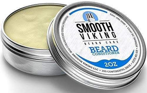 Beard Conditioner for Men - Encourages Growth – Leave-in Wax Conditioner That Softens and Soothes Itching - Made with Argan Oil Beeswax and Shea Butter - 2 OZ – Smooth Viking - $18.95