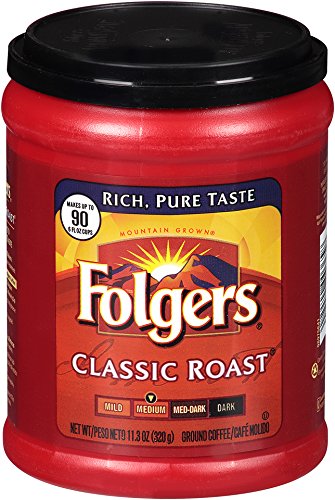 Folgers Classic Roast, Medium Roast, Ground Coffee, 11.3 Ounce - $16.95