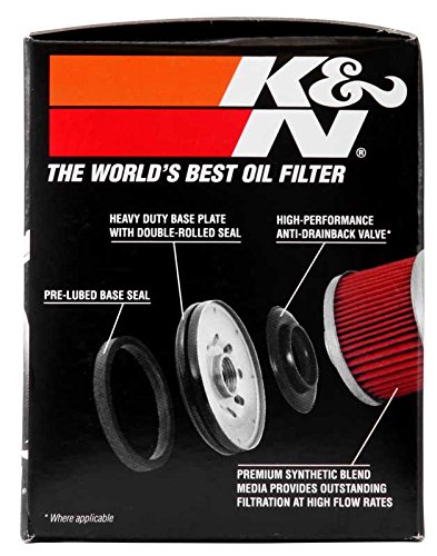 K&N KN-303 Motorcycle/Powersports High Performance Oil Filter Black - $16.95