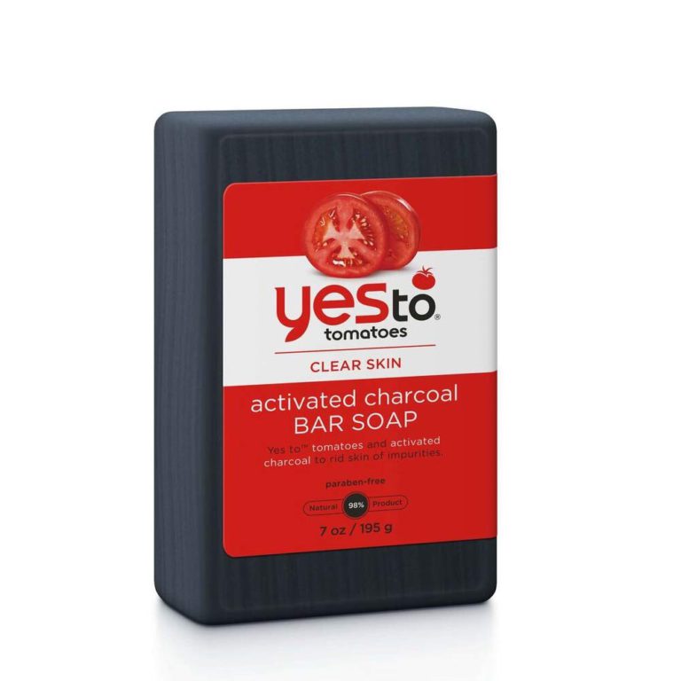 Yes To Tomatoes Bar Soap Activated Charcoal with Tomato Extracts and Sunflower Seed Oil Face, Body Soap for Men, Women and Teens No Paraben 7 Ounce Bar - $9.95