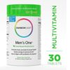 Rainbow Light - Men's One Multivitamin - Probiotic, Enzyme, and Vitamin Blend; Supports Energy, Stress Management, Heart, Prostate, Muscle, and Sexual Health in Men; Gluten Free - 30 Tablets 30 Count - $18.95