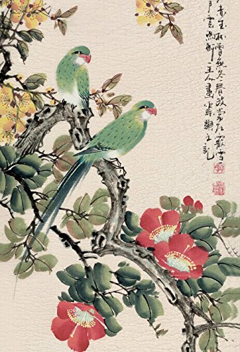 Grace Art Asian Wall Scroll, Set of 4, Four Seasons with Birds - $88.95