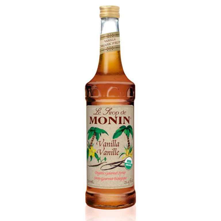 Monin - Organic Vanilla Syrup, Naturally Smooth Sweetness, Great for Coffee, Shakes, and Cocktails, Gluten-Free, Vegan, Non-GMO (750 ml) - $19.95