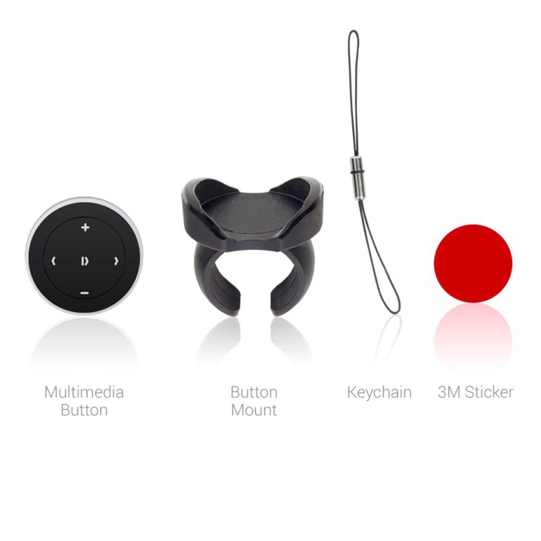 Satechi Bluetooth Button Series (Media Button) - Compatible with iPhone Xs Max/XS/XR/X, 8 Plus/8, 2018 iPad Pro, Microsoft Surface Go, Samsung Galaxy S9 Plus/S9/S8 and More Media Button - $35.95