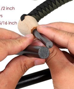 bayite Ferro Rods 1/2" X 5'' XL Survival Fire Starter Drilled Flint Steel Ferrocerium Rod with Toggle Hole for Paracord(Pack of 2) - $20.95