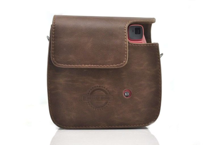 Hellohelio Vintage Pu Leather Case With Strap For Fujifilm Instax Mini 8 Brown - $24.95