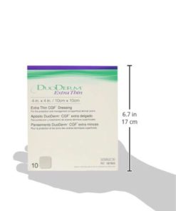 Duoderm Extra Thin Cgf Dressing - 4 X 4" - Box Of 10 1 Box With 10 Units - $26.95