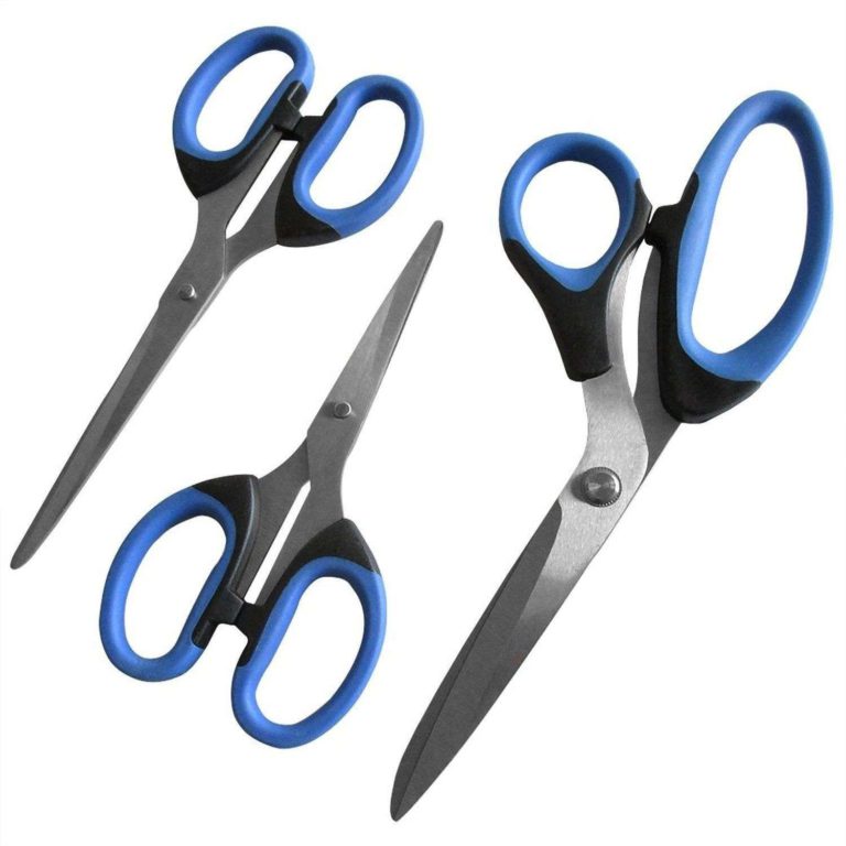 3 Piece Scissor Set By Officegoods For The Home & Office - High Quality All P.. - $16.95