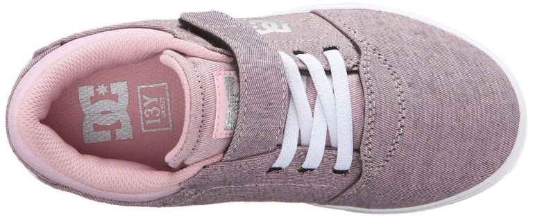 Dc Crisis Ev Youth Shoes Skate Shoe (Little Kid/Big Kid) Pink/White - $28.95