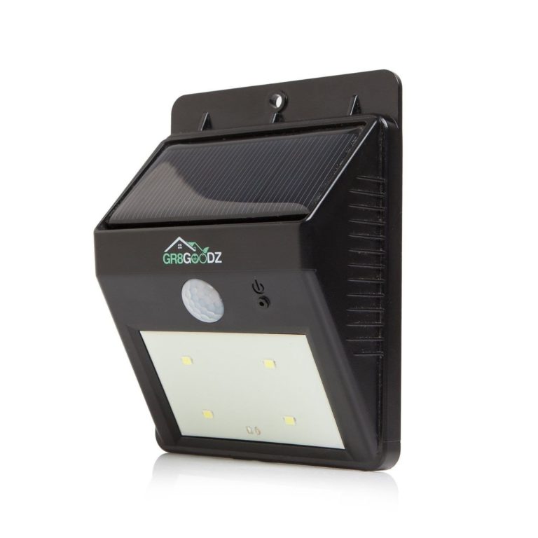 Gr8 Goodz Led Motion Sensor Solar Light Bright Weatherproof Wireless Outside .. - $17.95