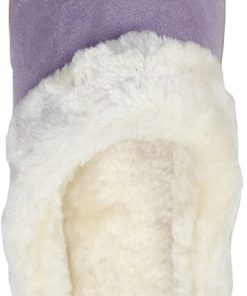 Luxehome Women's Cozy Fleece House Slippers Light Purple 6-6.5 B(M) Us - $20.95