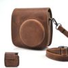 Hellohelio Vintage Pu Leather Case With Strap For Fujifilm Instax Mini 8 Brown - $86.95