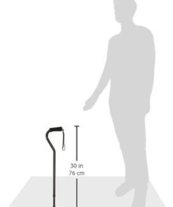 Dmi Deluxe Lightweight Adjustable Walking Cane With Soft Foam Offset Hand Gri.. - $20.95