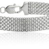 Sterling Silver 12Mm Italian Mesh Bracelet - $97.95