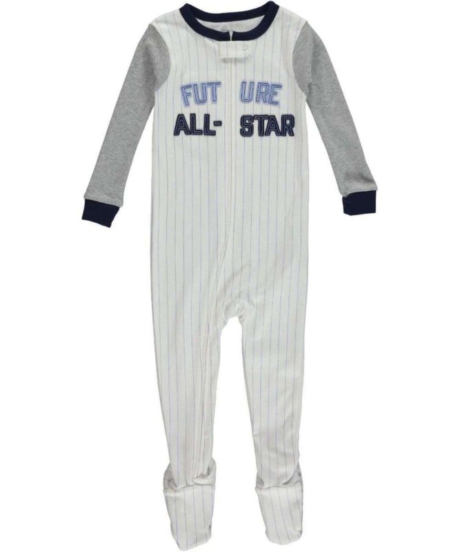 Carter's Baby Boys' Snug Fit Cotton Striped Footie All Star 2T - $18.95