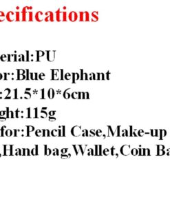 Ithings J 1 Pcs School Supplies Pencil Case Pu Leather Elephant Big Funny Cut.. - $14.95