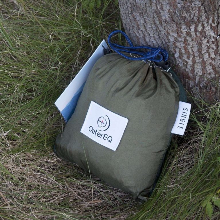 Portable Parachute Nylon Fabric Travel Camping Hammock Army/Olive - $27.95
