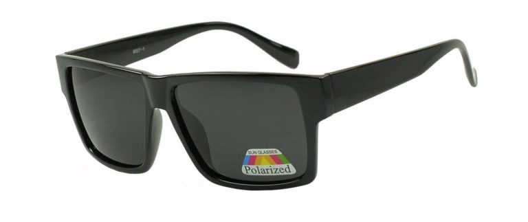 Large Oversized Square Flat Top Dark Uv Polarized Lens Sunglasses - $25.95