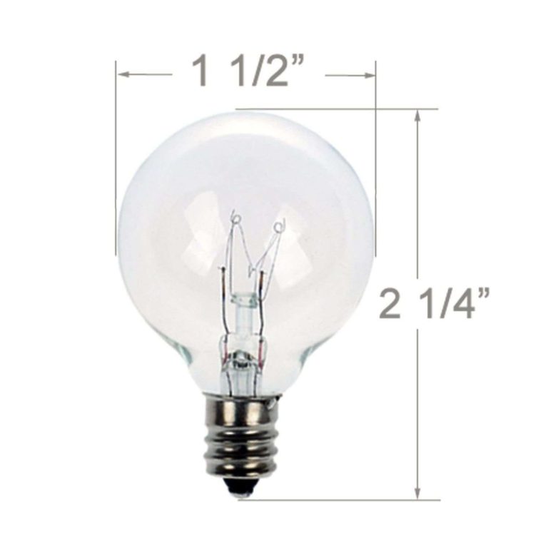 Brightown Clear Globe G40 Screw Base Light Bulbs 1.5-Inch Pack Of 25 - $18.95