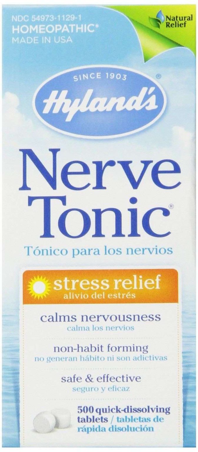 Hyland's Nerve Tonic Stress Relief Tablets Natural Stress Relief 500 Count - $13.95