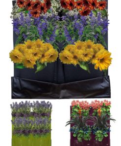 4 Pocket Vertical Garden Planter By Invigorated Living Waterproof Garden Pots.. - $22.95