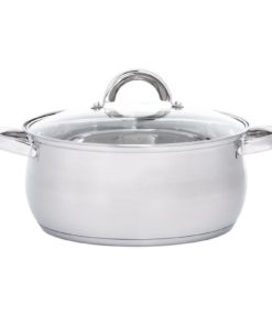 Heim Concept 12-Piece Stainless Steel Cookware Set With Glass Lid Silver - $54.95
