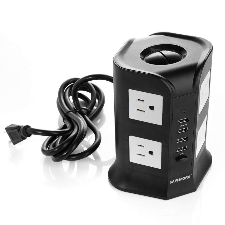 Safemore Smart 8-Outlet With 4-Usb Output Surge Protection Power Strip (Black.. - $35.95