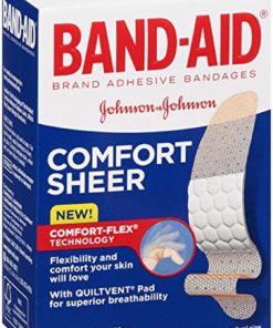 Band-Aid Adhesive Bandages Sheer All One Size 40 Sterile Bandages 40 Count - $9.95
