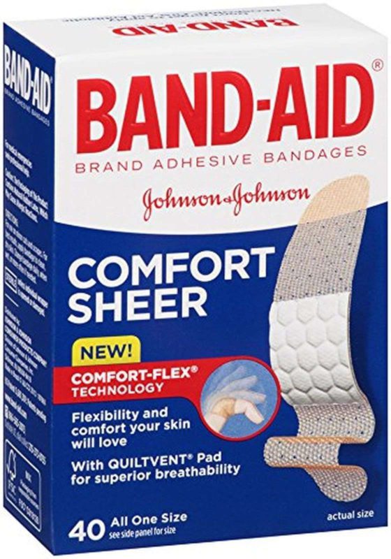 Band-Aid Adhesive Bandages Sheer All One Size 40 Sterile Bandages 40 Count - $9.95