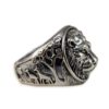 Moon Wings Solid Sterling Silver Lion Vintage Mens Ring 6 - $12.95