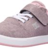 Dc Crisis Ev Youth Shoes Skate Shoe (Little Kid/Big Kid) Pink/White - $40.95